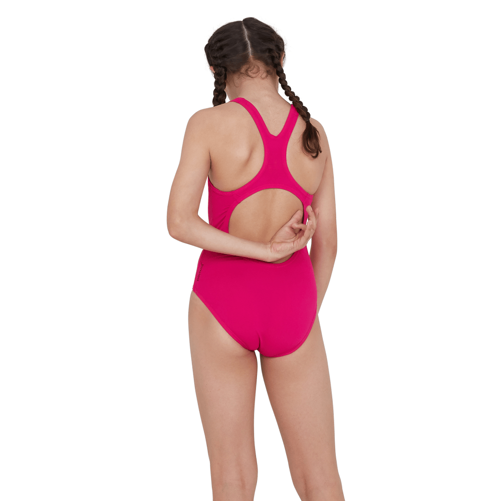 Speedo Junior Girls Essential Endurance Medalist Swimsuit Pink