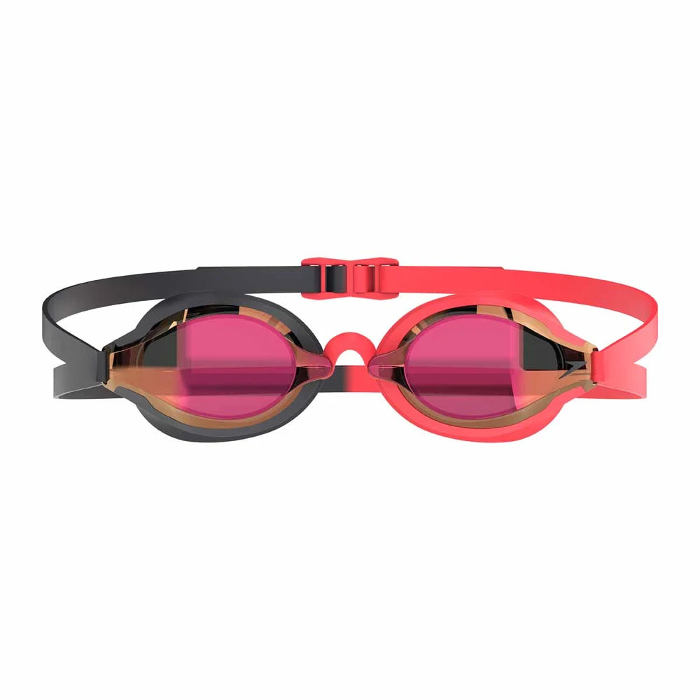Speedo Fastskin Speedsocket 2 Mirror Goggles - Black/Smoke/Crimson Red-Goggles-Speedo-SwimPath