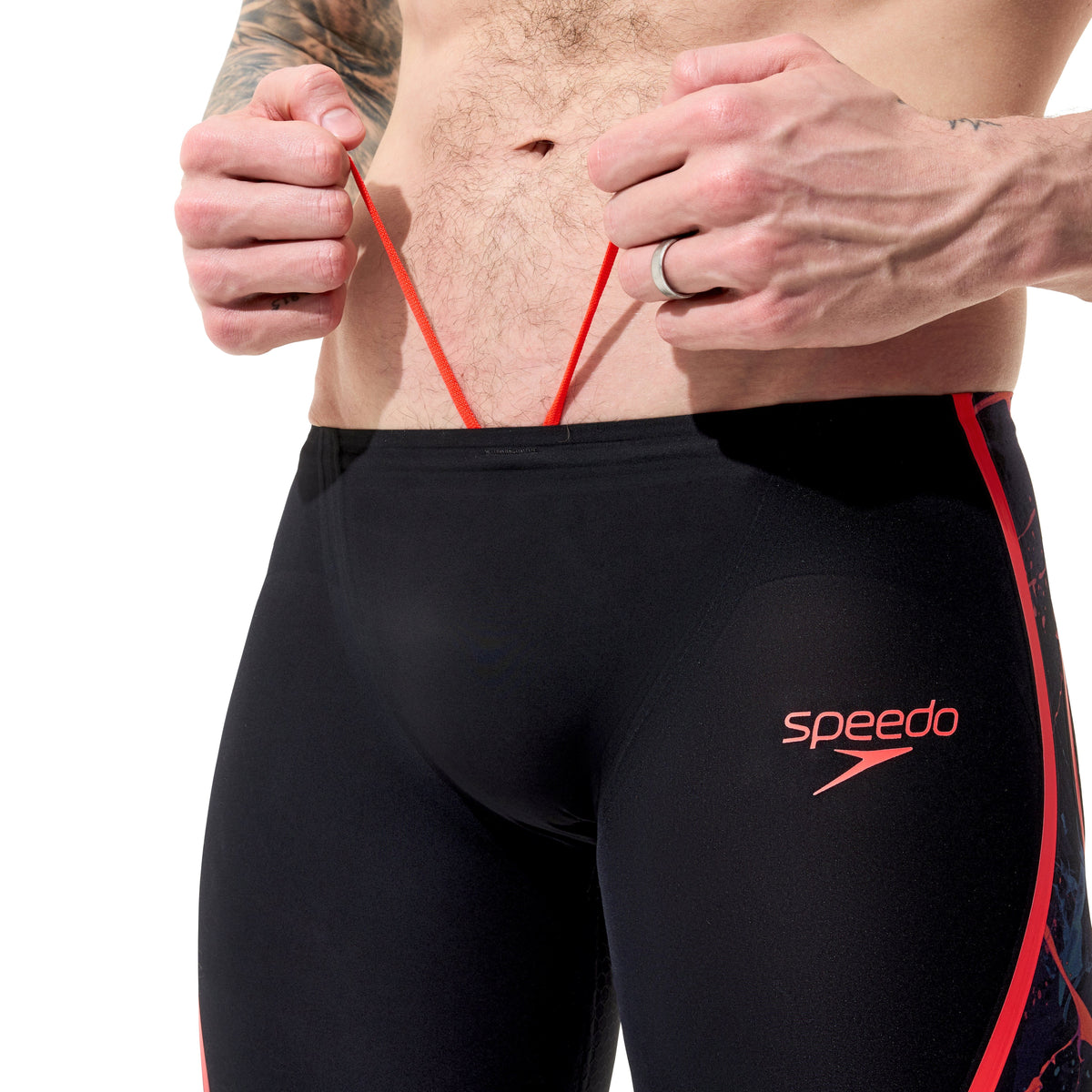 Speedo Fastskin LZR Pure Intent 2.0 Men's Jammers - Black/Multi-Jammers-Speedo-SwimPath