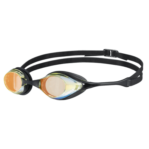 Arena Cobra Swipe Mirror Goggles - Yellow/Copper/Black-Goggles-Arena-SwimPath