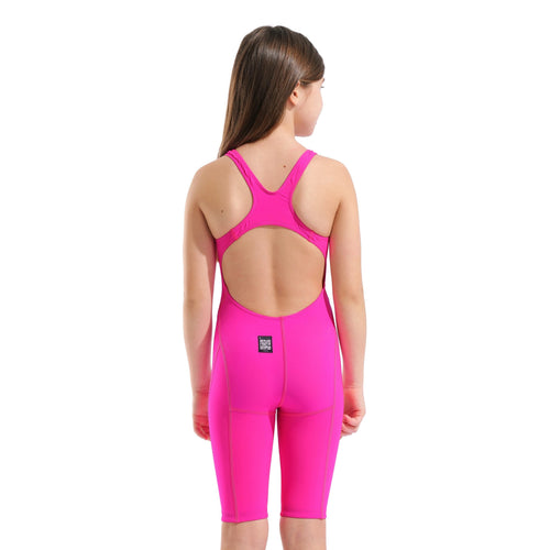 Arena Girls Powerskin Impulso Jade Aura Limited Edition Kneesuit - Shocking Pink/Water-Kneeskin-Arena-SwimPath