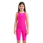 Arena Girls Powerskin Impulso Jade Aura Limited Edition Kneesuit - Shocking Pink/Water-Kneeskin-Arena-SwimPath