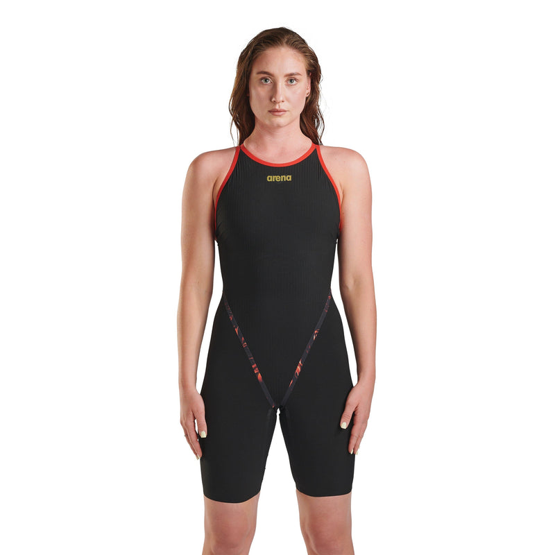 Arena Powerskin Primo Open Back Women's Kneeskin - Limited Edition Indomitus Black/Multi-Kneeskin-Arena-SwimPath