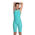 Arena Powerskin ST NEXT Junior Girls Open Back Kneeskin - Aquamarine-Kneeskin-Arena-SwimPath
