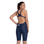 Arena Powerskin ST NEXT Junior Girls Open Back Kneeskin - Navy-Kneeskin-Arena-SwimPath