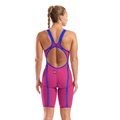 Arena Powerskin Veloce Open Back Women's Limited Edition Kneeskin - Violet Surge-Kneeskin-Arena-SwimPath
