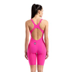 Arena Womens Powerskin Impulso Openback Jade Aura Limited Edition Kneesuit - Shocking Pink/Water-Kneeskin-Arena-SwimPath
