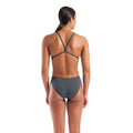 Arena Womens Team Swimsuit Challenge Solid - Asphalt/Bright Coral-Swimsuit-Arena-SwimPath