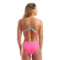 Arena Women's Team Swimsuit Lace Back Solid - Shocking Pink/Water-Swimsuit-Arena-SwimPath