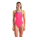 Arena Womens Tie Back Solid - Pink-Swimsuit-Arena-SwimPath