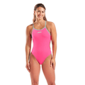 Arena Womens Tie Back Solid - Shocking Pink/Water-Swimsuit-Arena-SwimPath