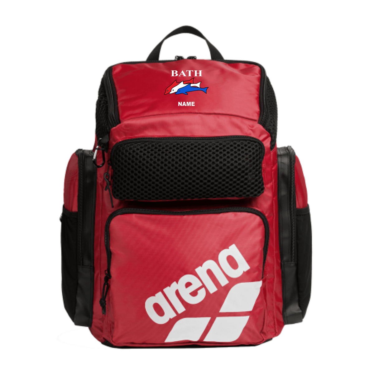 Bath Dolphin Swimming Club Team Backpack - Red-Team Kit-Bath Dolphin-SwimPath