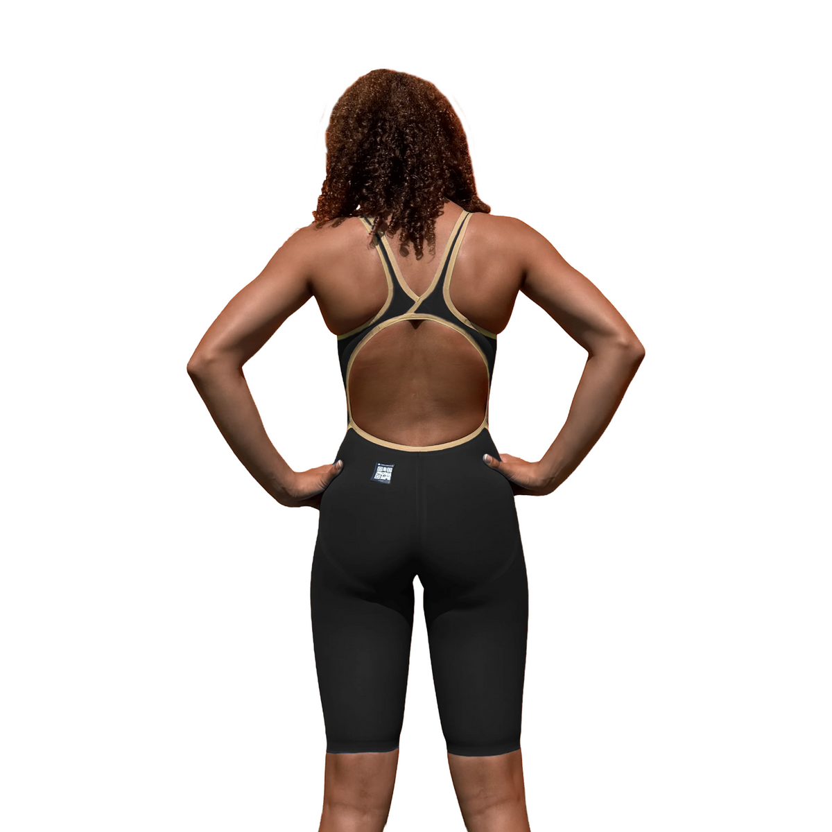 Jowe Womens Kneeskin - Black/Gold-Kneeskin-Jowe-SwimPath