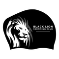 Black Lion Swimming Club Long Hair Silicone Suede Swimming Cap-Team Kit-Black Lion-SwimPath