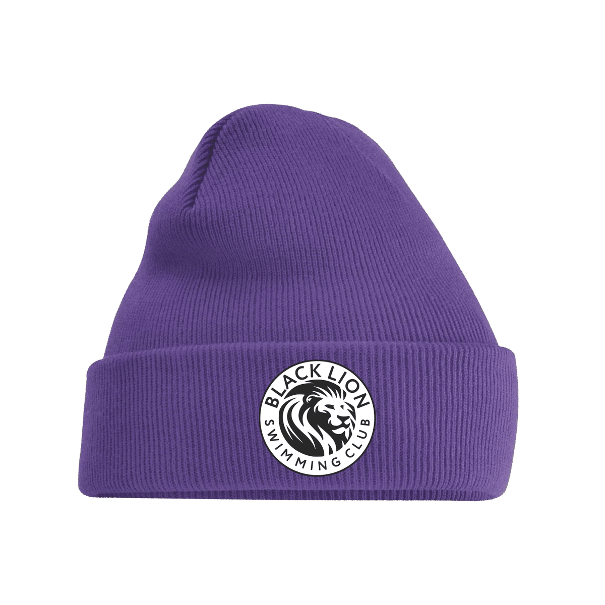 Black Lion Swimming Club Team Beanie Hat - Purple-Team Kit-Black Lion-SwimPath