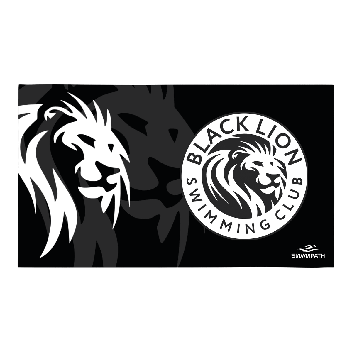 Black Lion Swimming Club Team Microfibre Towel-Team Kit-Black Lion-SwimPath