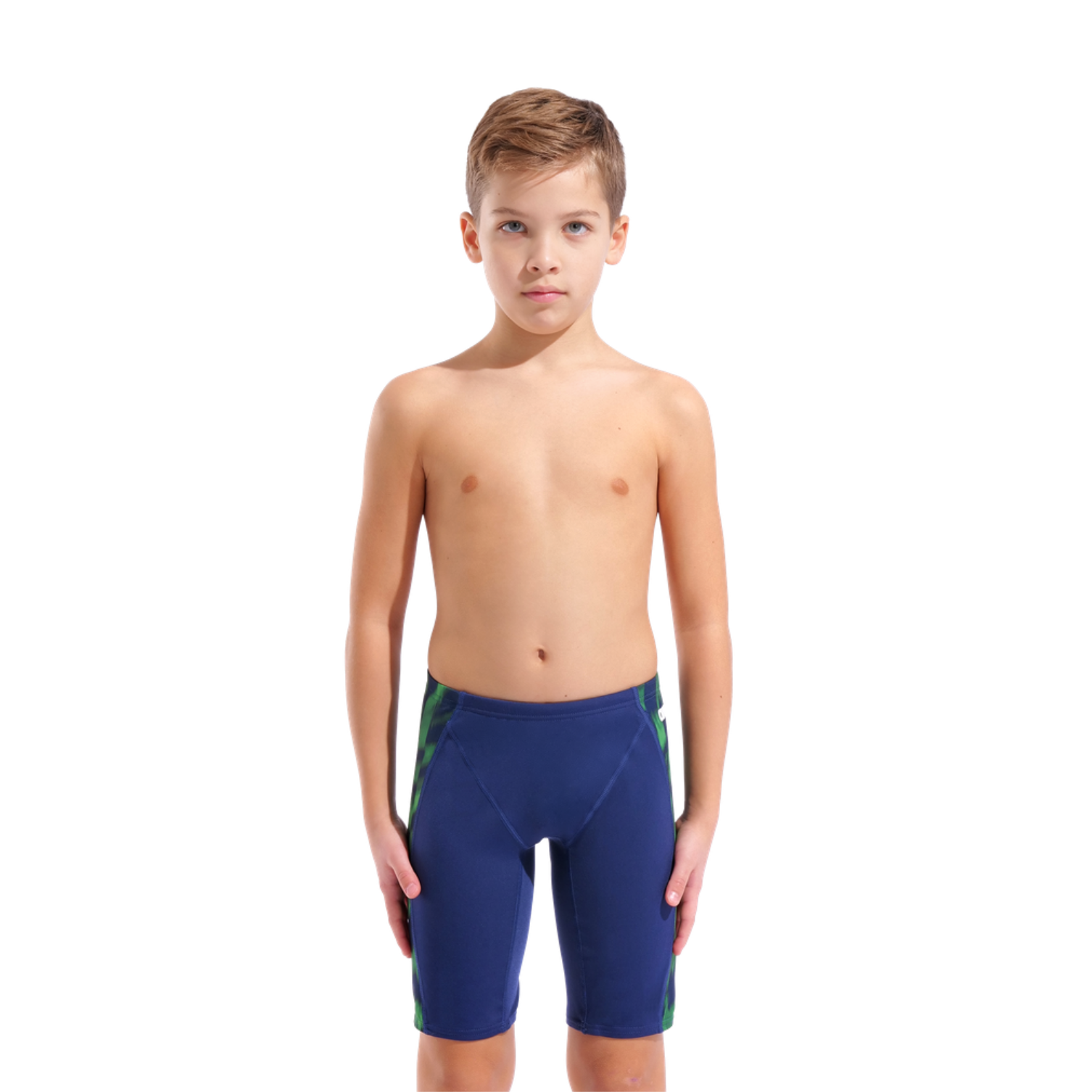 Arena Boys Wave Swim Jammer - Navy/Green