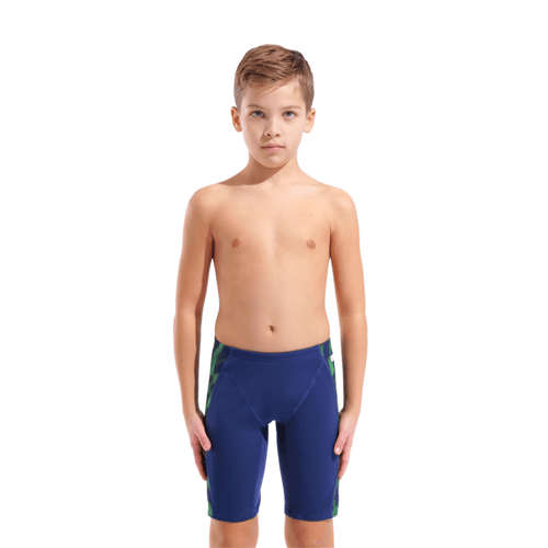 Arena Boys Wave Swim Jammer - Navy/Green-Training Jammers-Arena-SwimPath