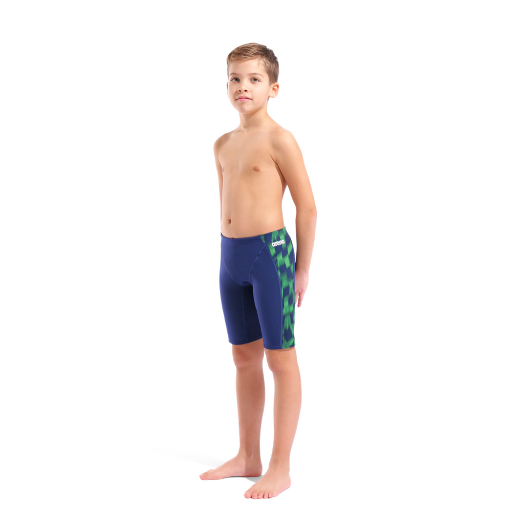 Arena Boys Wave Swim Jammer - Navy/Green