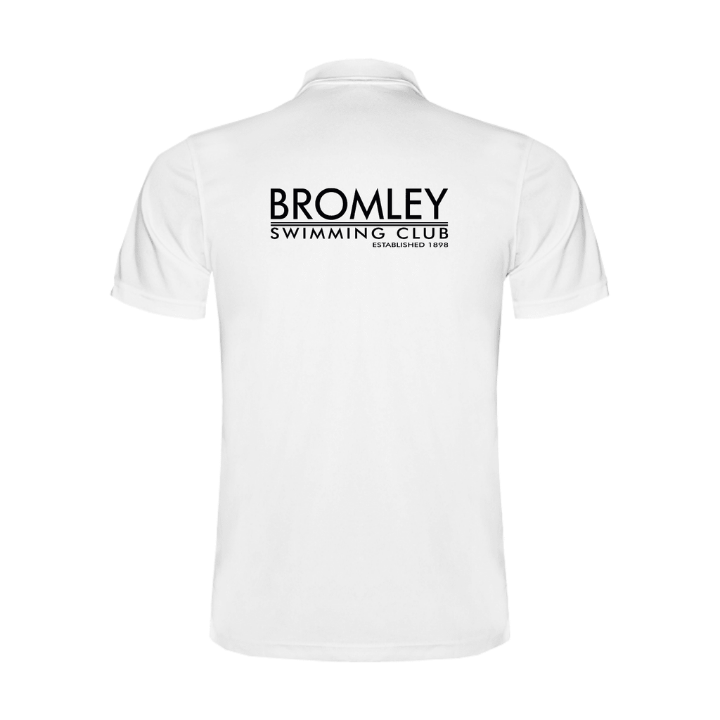 Bromley Swimming Club Official Cotton Polo Shirt - White-Team Kit-Bromley Swimming Club-SwimPath