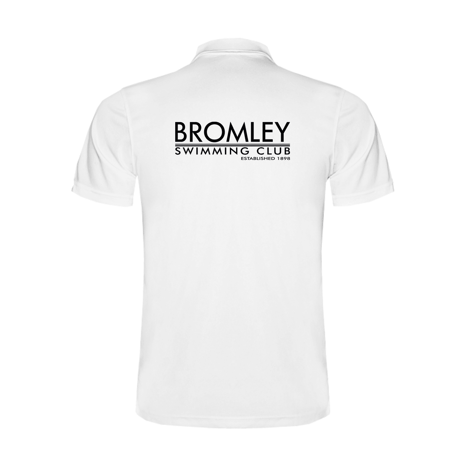 Bromley Swimming Club Official Tech Polo Shirt - White-Team Kit-Bromley Swimming Club-SwimPath