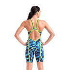 Arena Powerskin Air 3 Limited Edition Open Back Women's Kneeskin - Aqua Gleam-Kneeskin-Arena-SwimPath