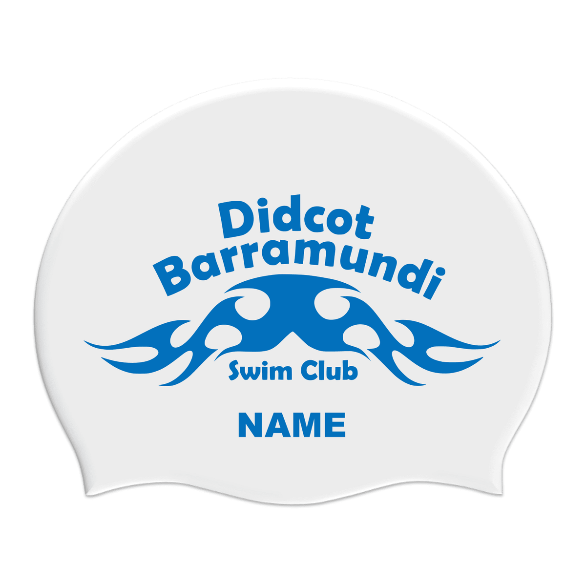 Didcot Barramundi Swim Club Silicone Suede Swimming Cap - Named-Team Kit-Didcot Barramundi-SwimPath