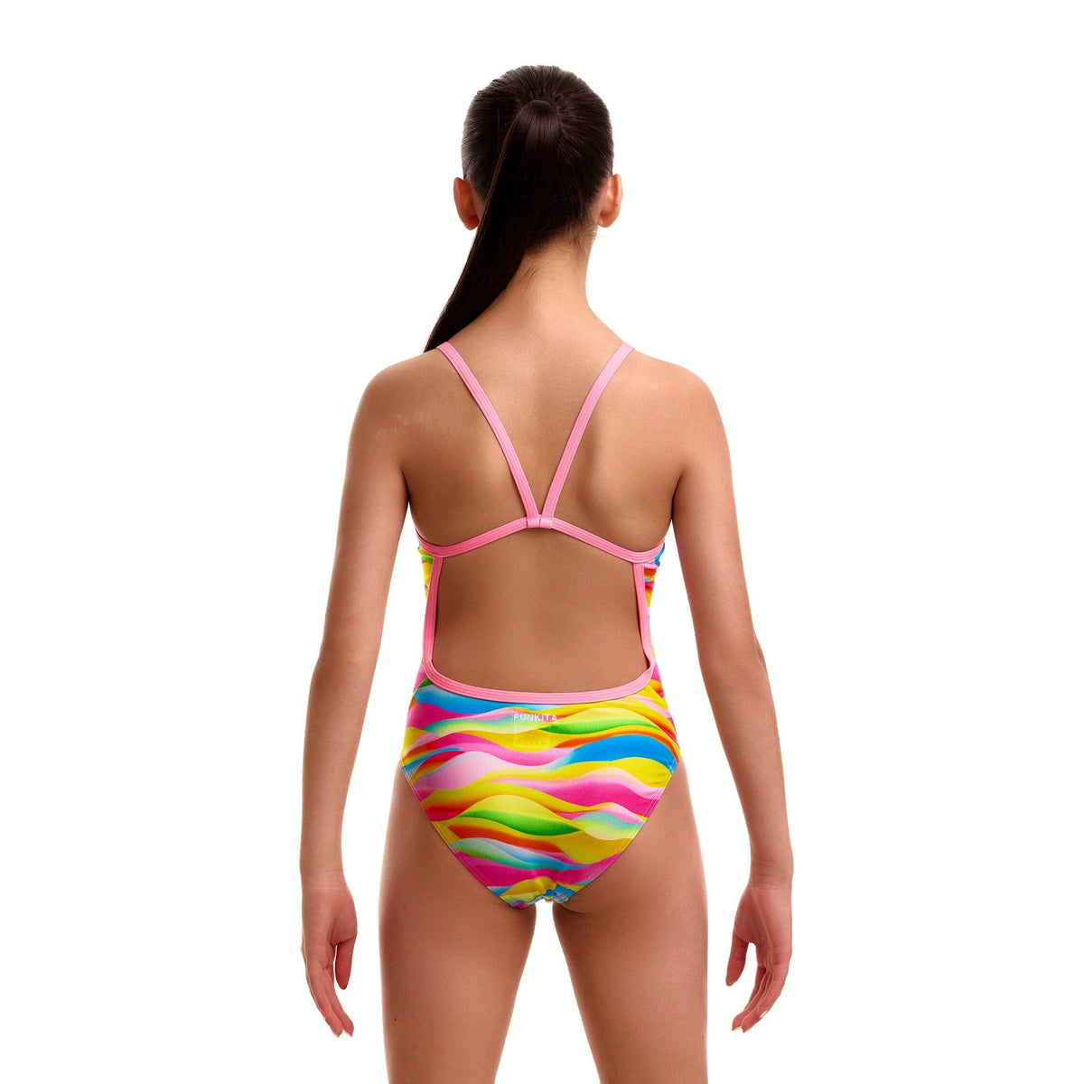 Funkita Maybe Wavy Single Strap Girls Swimsuit-Swimsuit-Funkita-SwimPath