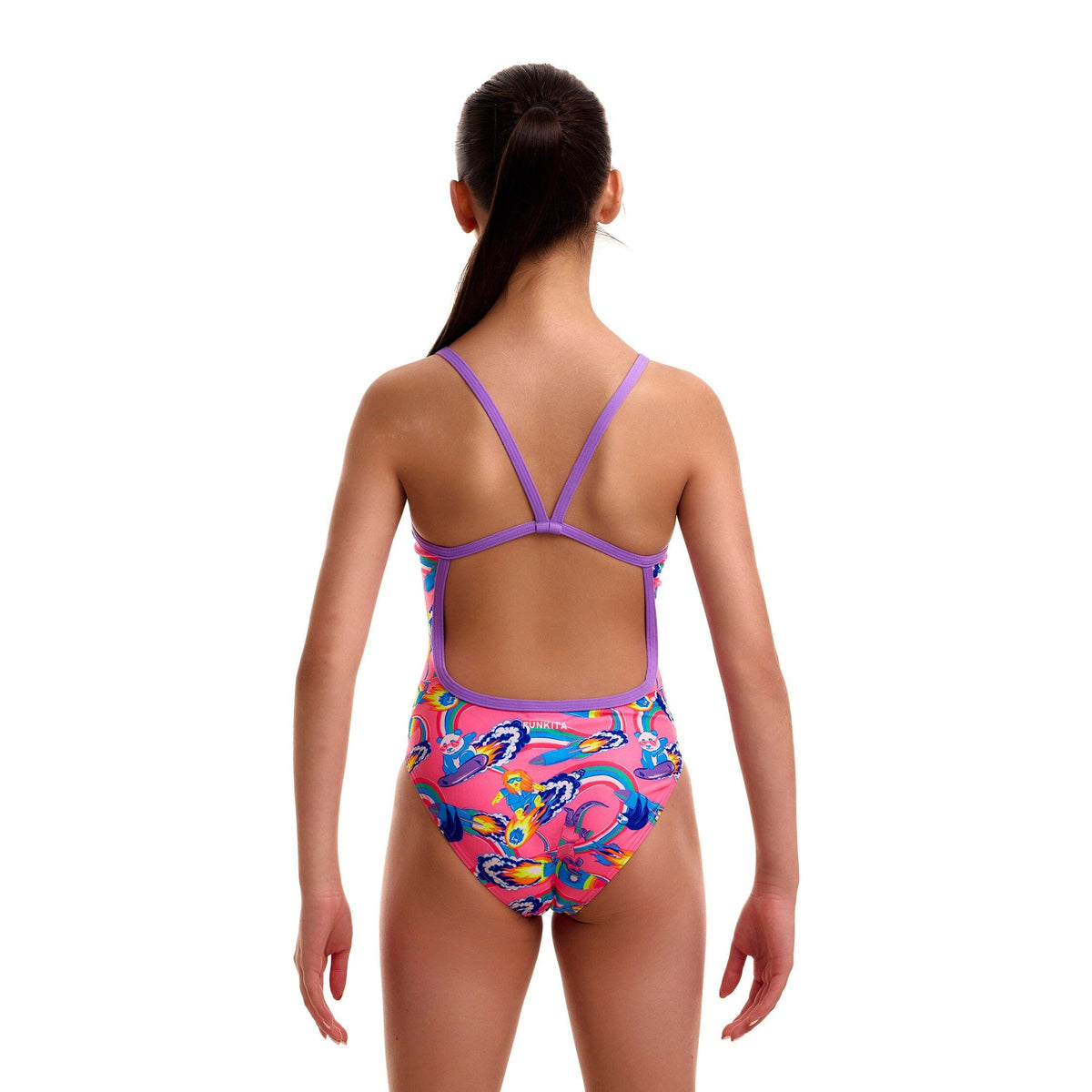 Funkita Sweet Surfers Single Strap Girls Swimsuit-Swimsuit-Funkita-SwimPath