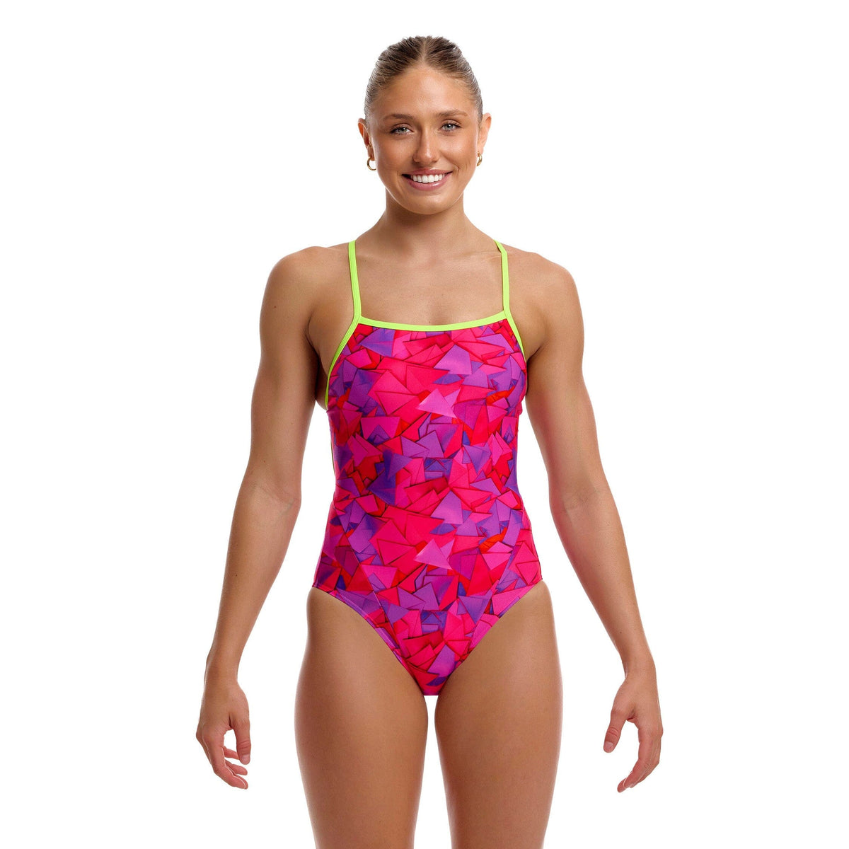 Funkita Try Pink Single Strap One Piece Ladies Swimsuit-Swimsuit-Funkita-SwimPath