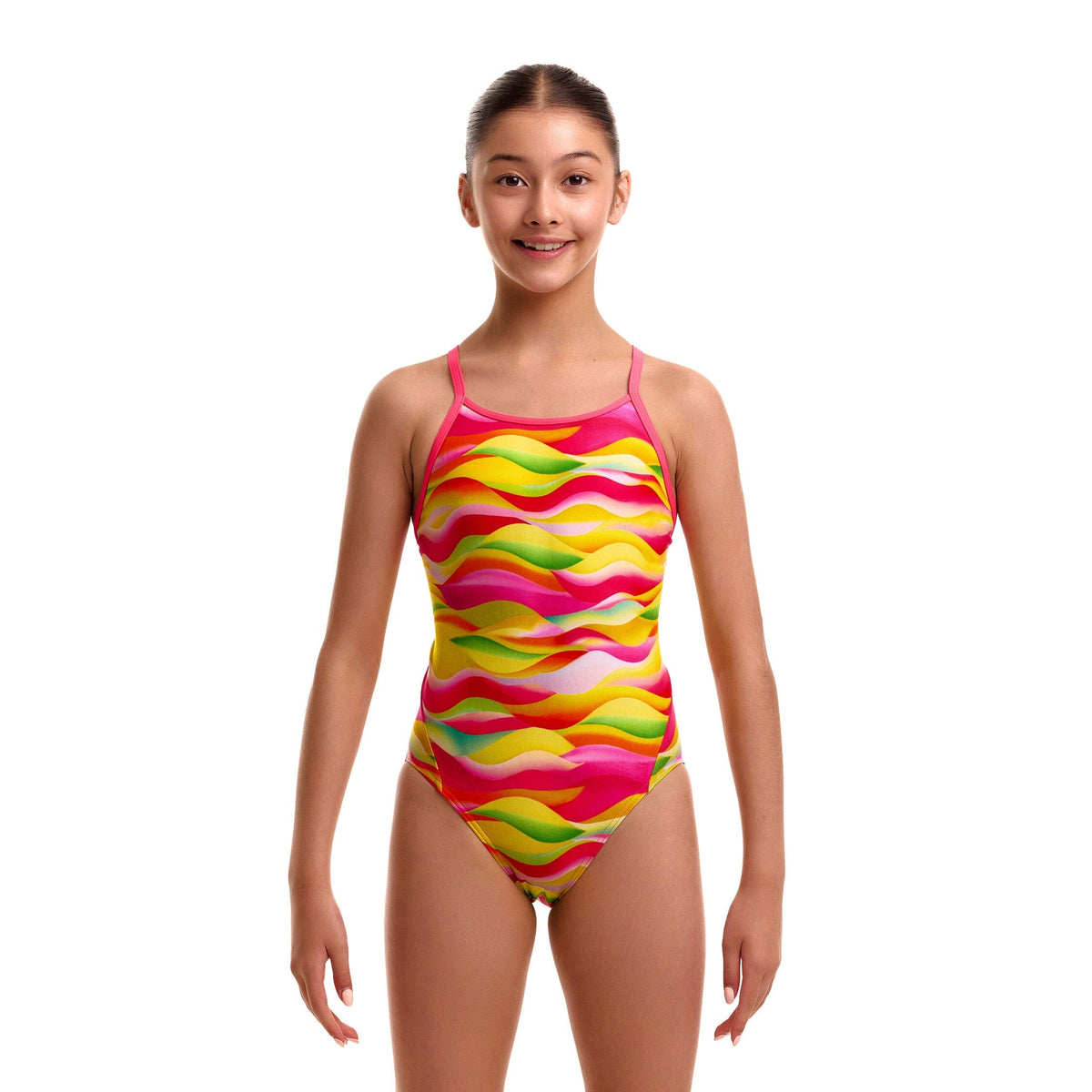 Funkita Custard Cakes Diamond Back Girl's Swimsuit-Swimsuit-Funkita-SwimPath