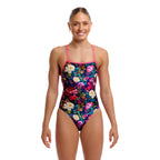Funkita Bed Of Roses Strapped In Ladies Swimsuit-Swimsuit-Funkita-SwimPath