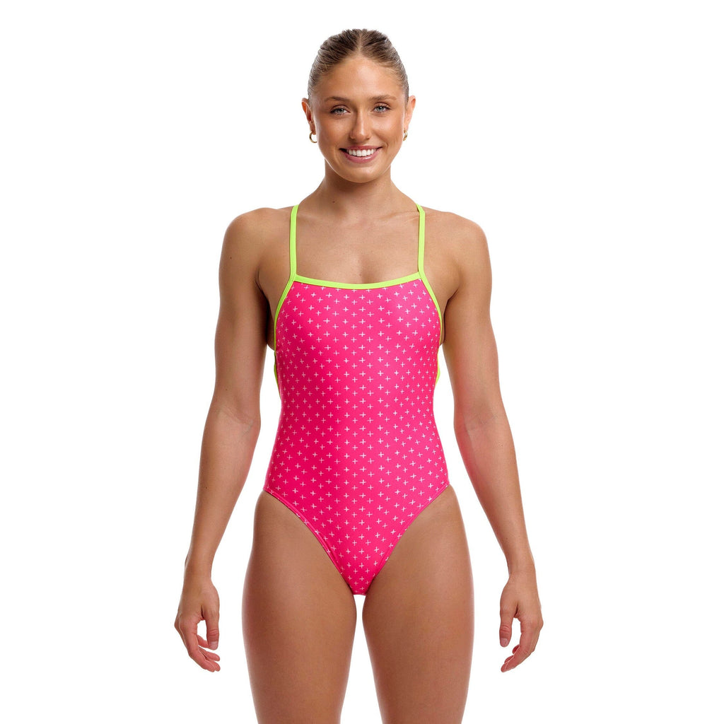 Funkita Pink Proton Strapped In Ladies Swimsuit-Swimsuit-Funkita-SwimPath
