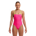Funkita Pink Proton Strapped In Ladies Swimsuit-Swimsuit-Funkita-SwimPath