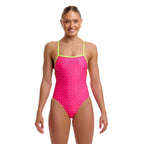 Funkita Pink Proton Strapped In Ladies Swimsuit-Swimsuit-Funkita-SwimPath