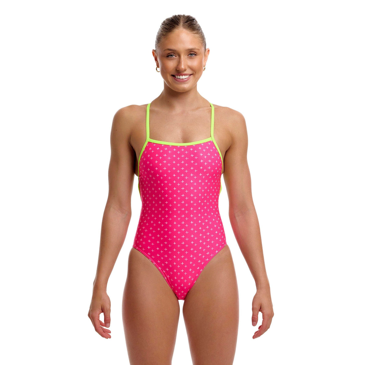 Funkita Pink Proton Strapped In Ladies Swimsuit-Swimsuit-Funkita-SwimPath