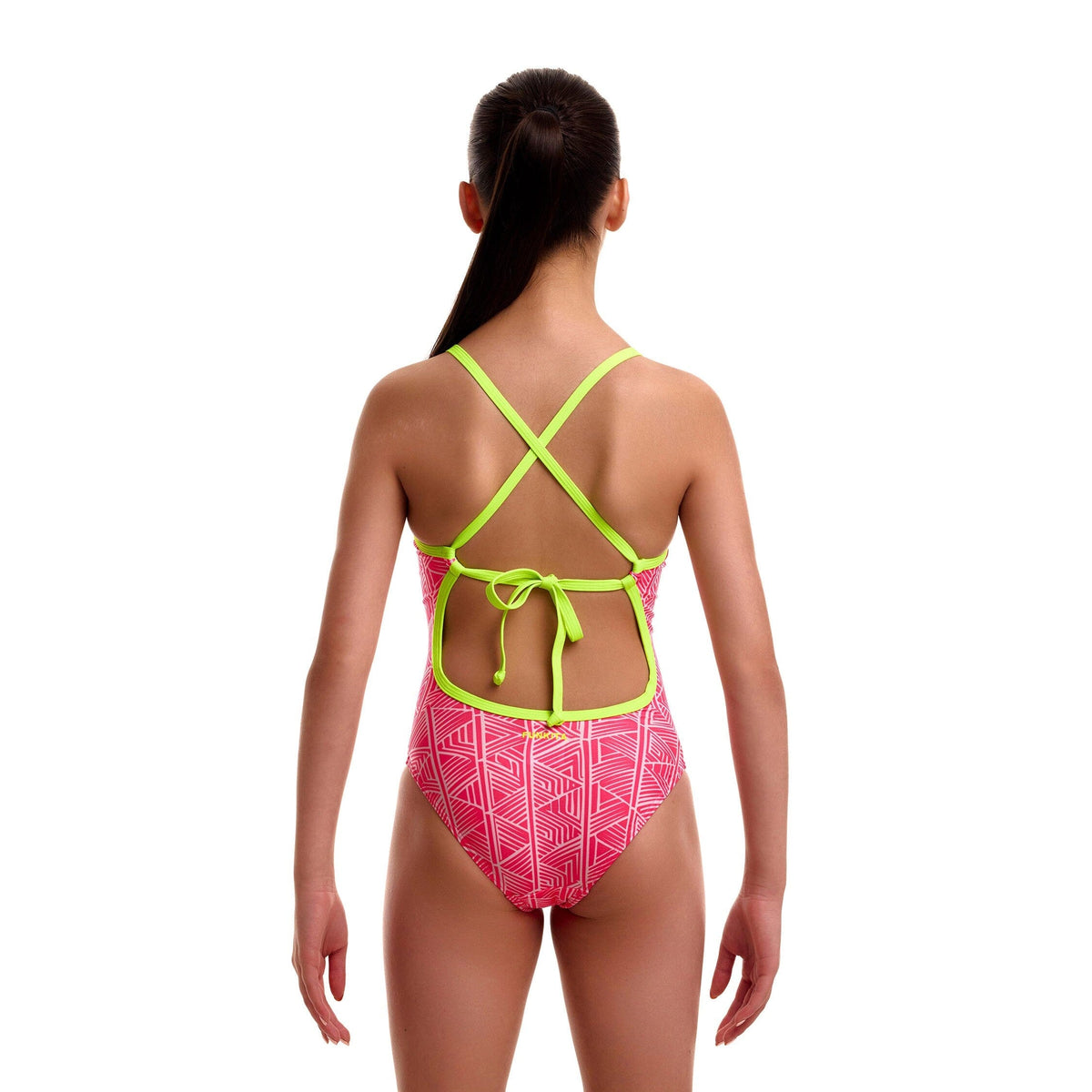 Funkita Sweet Stack Tie-Me-Tight Girls Swimsuit-Swimsuit-Funkita-SwimPath