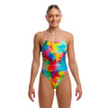 Funkita Falling Colours Twisted Ladies Swimsuit-Swimsuit-Funkita-SwimPath