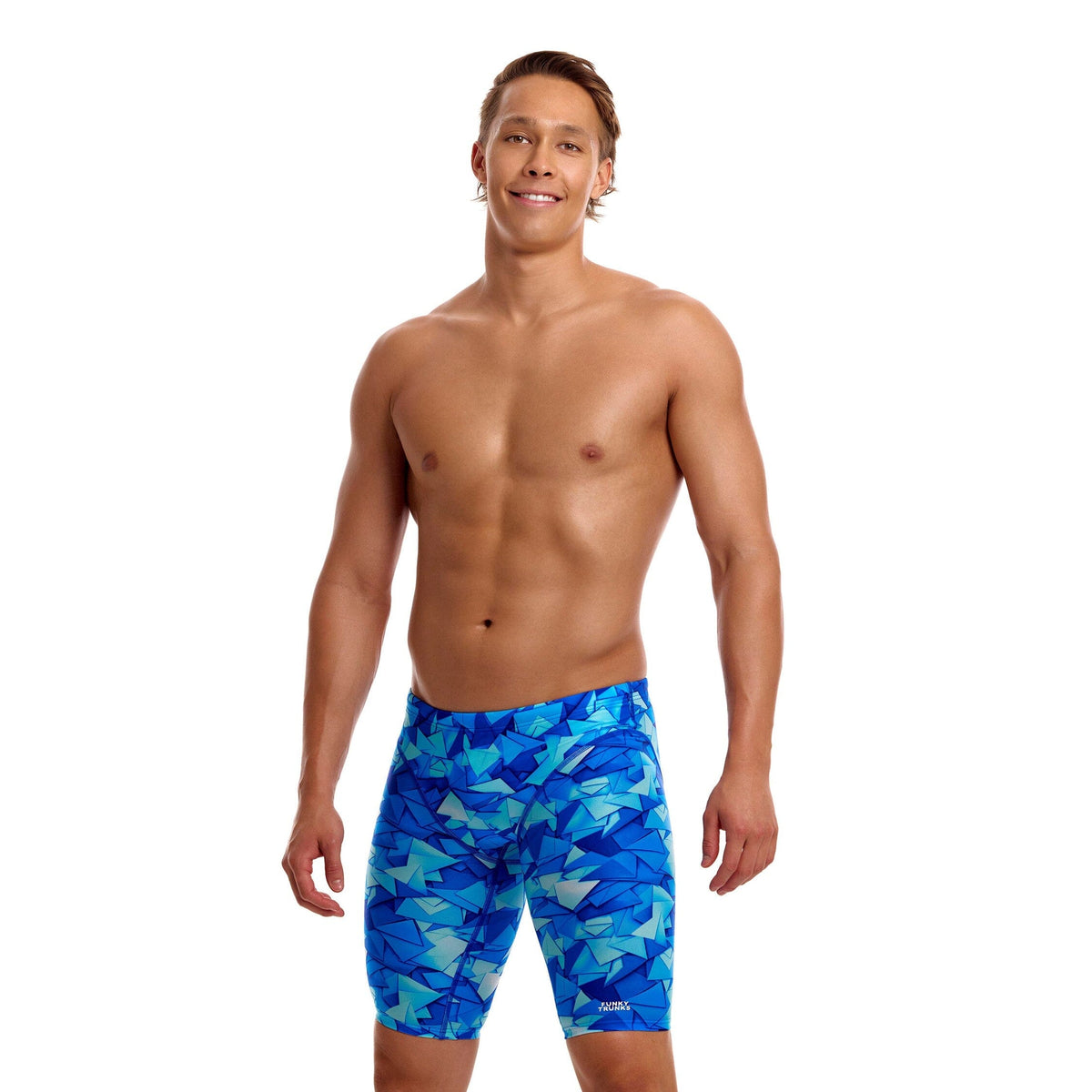 Funky Trunks Try Blue Men's Fast Training Jammers-Training Jammers-Funky Trunks-SwimPath
