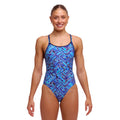Funkita Blue Bits Diamond Back Ladies Swimsuit-Swimsuit-Funkita-SwimPath