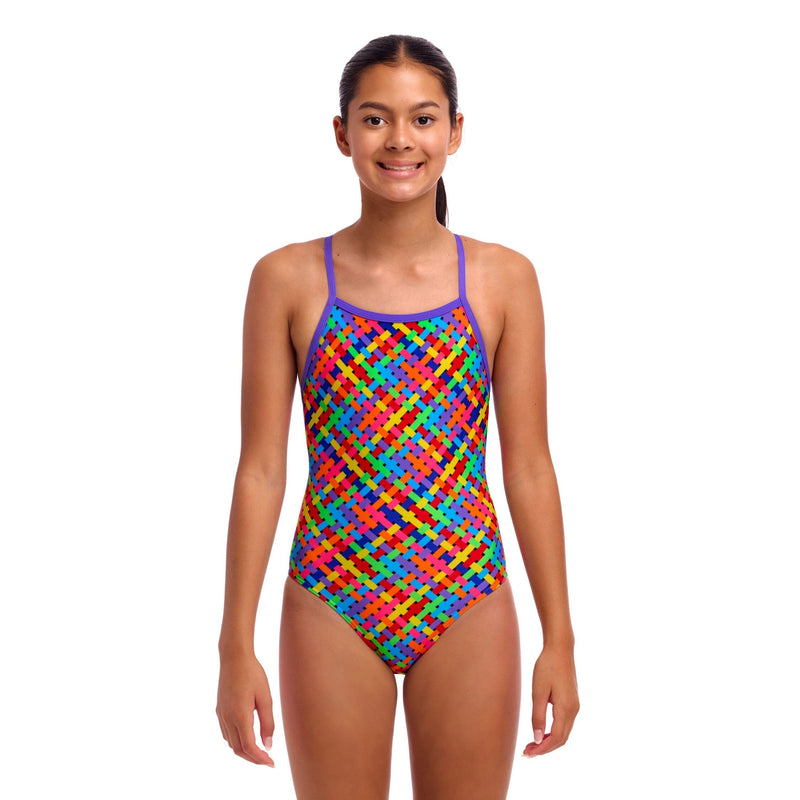 Funkita Bread Basket Tie Me Tight Girl's Swimsuit-Swimsuit-Funkita-SwimPath