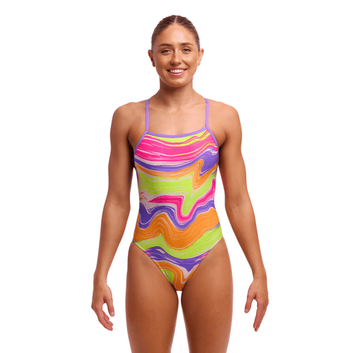 Funkita Colour Contour Tie Me Tight Ladies Swimsuit-Swimsuit-Funkita-SwimPath