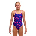 Funkita Flocked Up Diamond Back Girl's Swimsuit-Swimsuit-Funkita-SwimPath