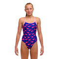 Funkita Flocked Up Diamond Back Girl's Swimsuit-Swimsuit-Funkita-SwimPath