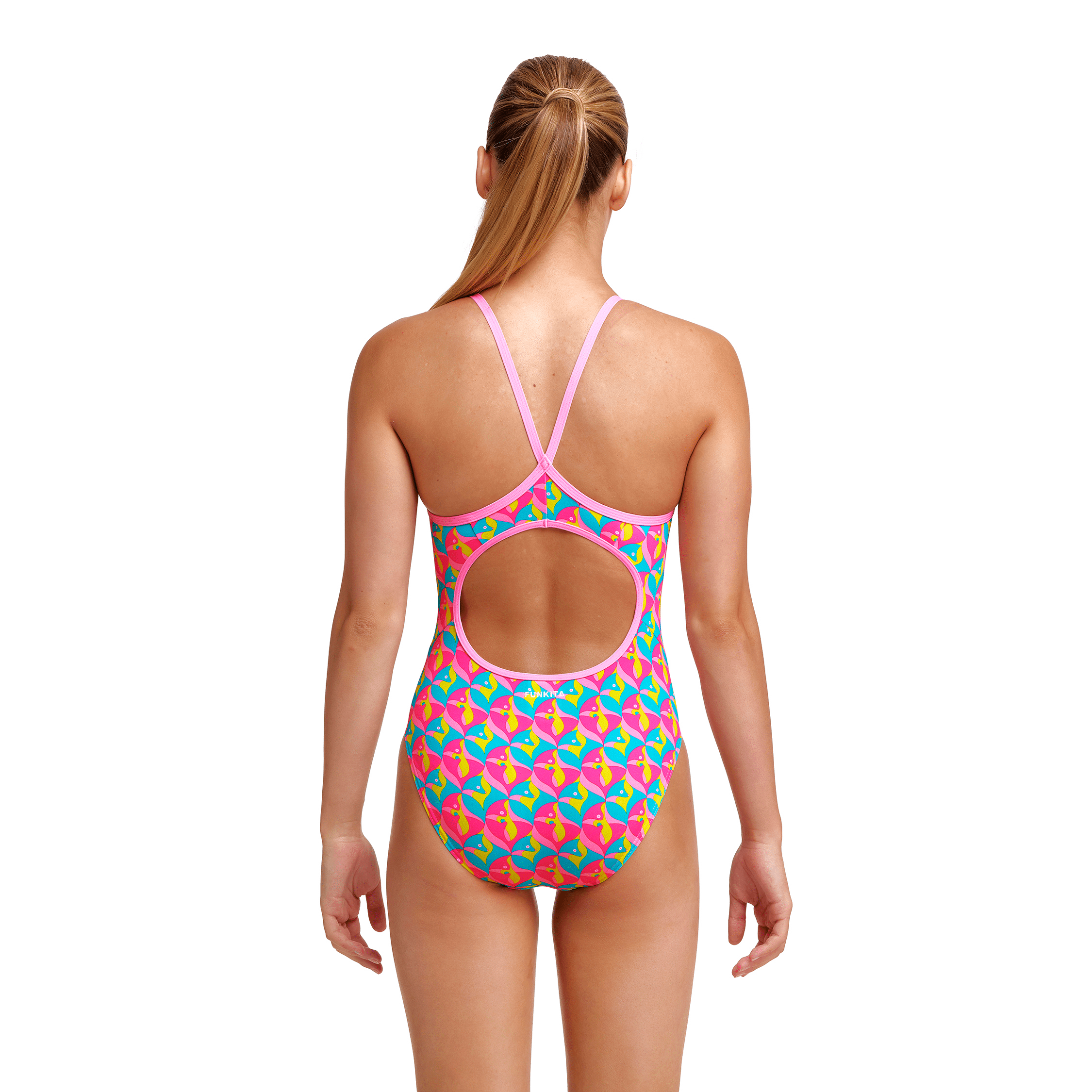 Funkita Foxy Friends Girl's Diamond Back One Piece Swimsuit-Swimsuit-Funkita-SwimPath