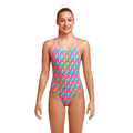Funkita Foxy Friends Girl's Diamond Back One Piece Swimsuit-Swimsuit-Funkita-SwimPath