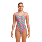 Funkita Foxy Friends Girl's Diamond Back One Piece Swimsuit-Swimsuit-Funkita-SwimPath