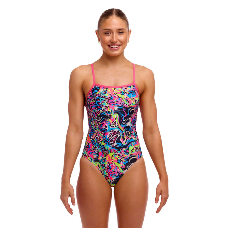 Funkita Lolly Leopard Single Strap Womens Swimsuit-Swimsuit-Funkita-SwimPath