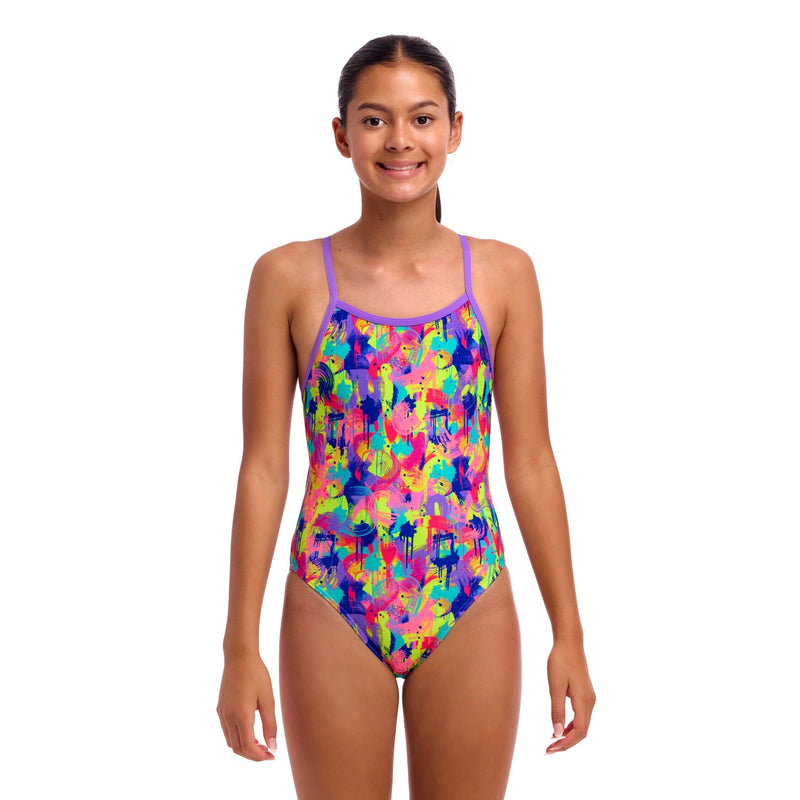 Funkita Mess Match Single Strap Girls Swimsuit-Swimsuit-Funkita-SwimPath