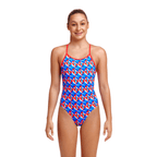 Funkita Out Foxed Girl's Diamond Back One Piece Swimsuit-Swimsuit-Funkita-SwimPath